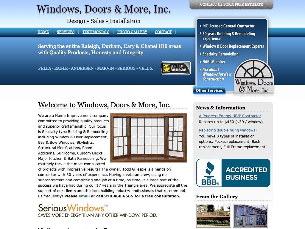Windows, Doors & More - Window Installation & Replacement in Raleigh, NC (20111020)